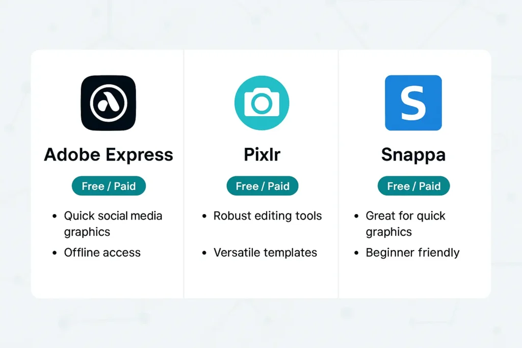 Best Canva alternatives comparison chart