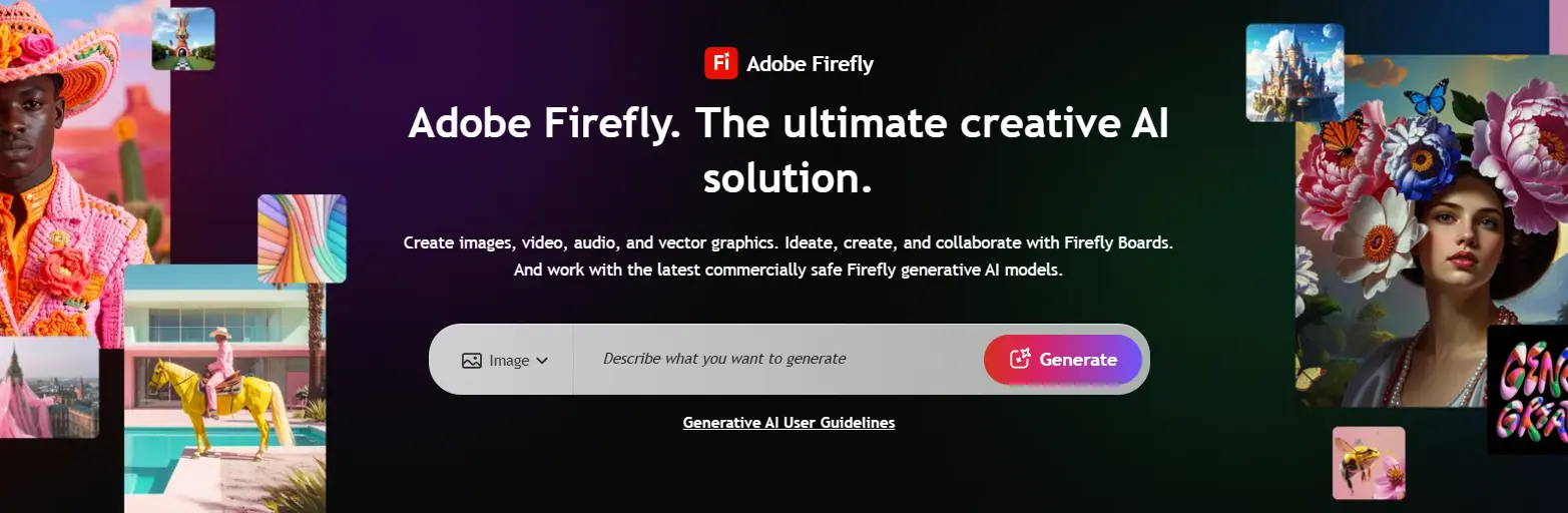 Adobe Firefly 3 beta video editing prompt-based interface screenshot