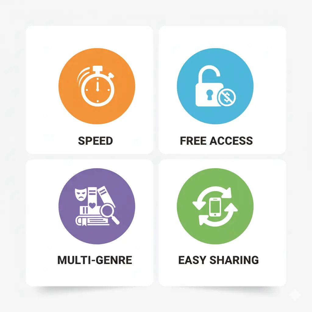 Key features of the best free AI Reddit story generators.