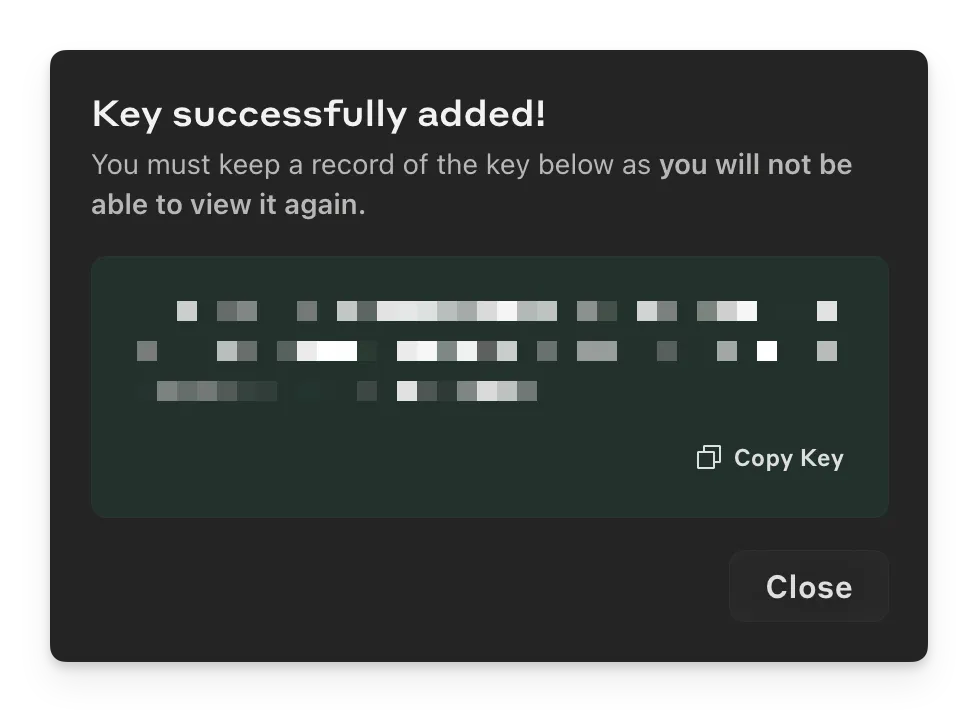 Claude key Creation
