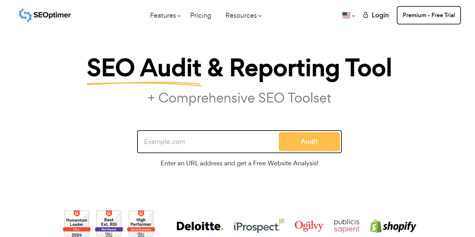 Seo Audit & reporting tool - seooptimizer 
