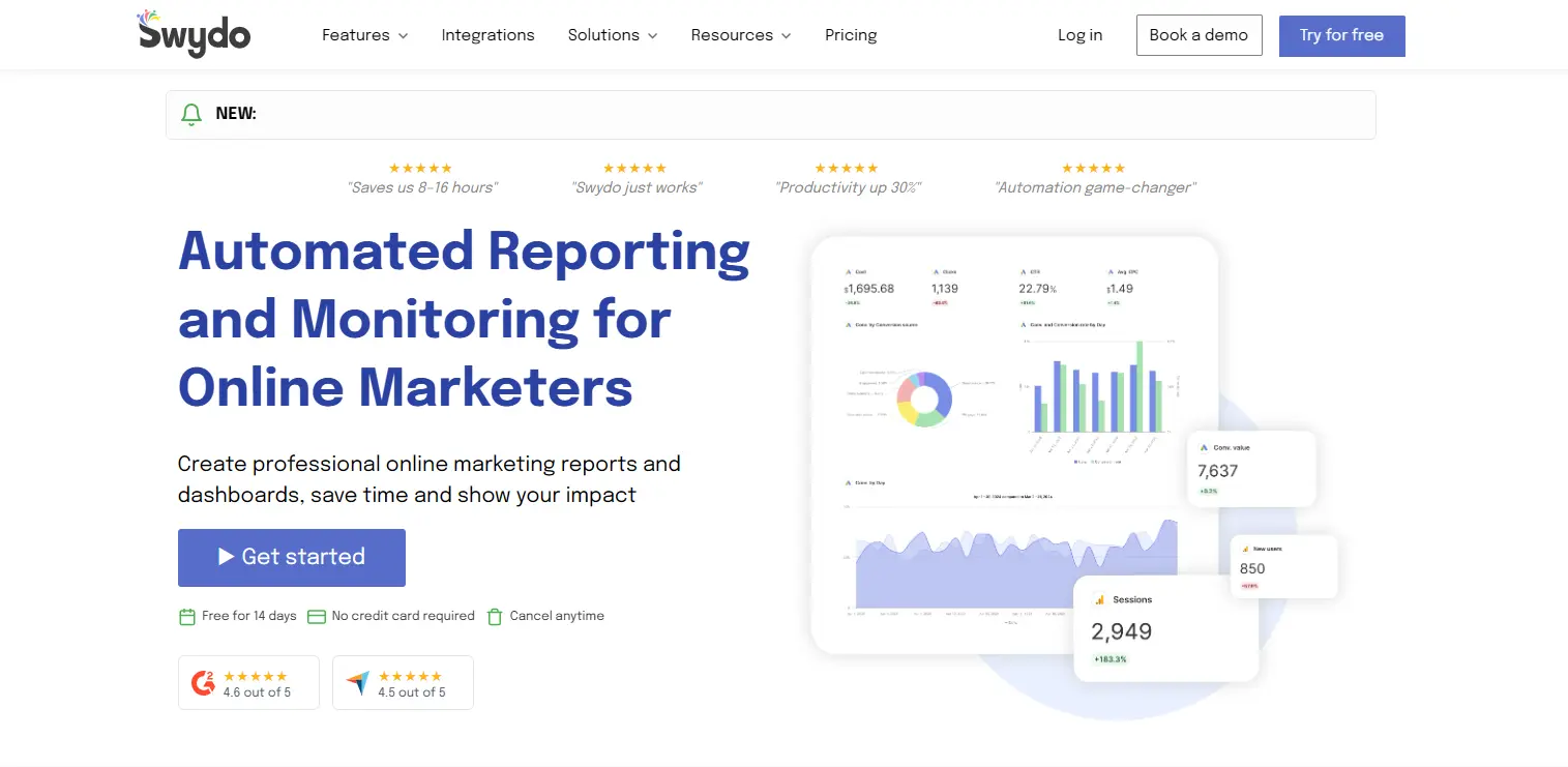 swydo a Best SEO Reporting Tool to automate reporting