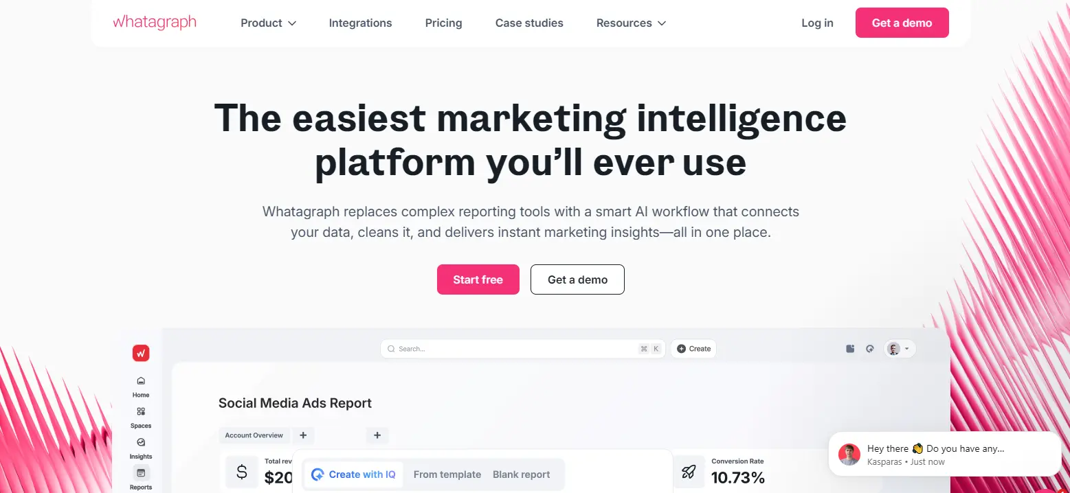 Whatagraph – Best for Visual Storytelling -  Home page 