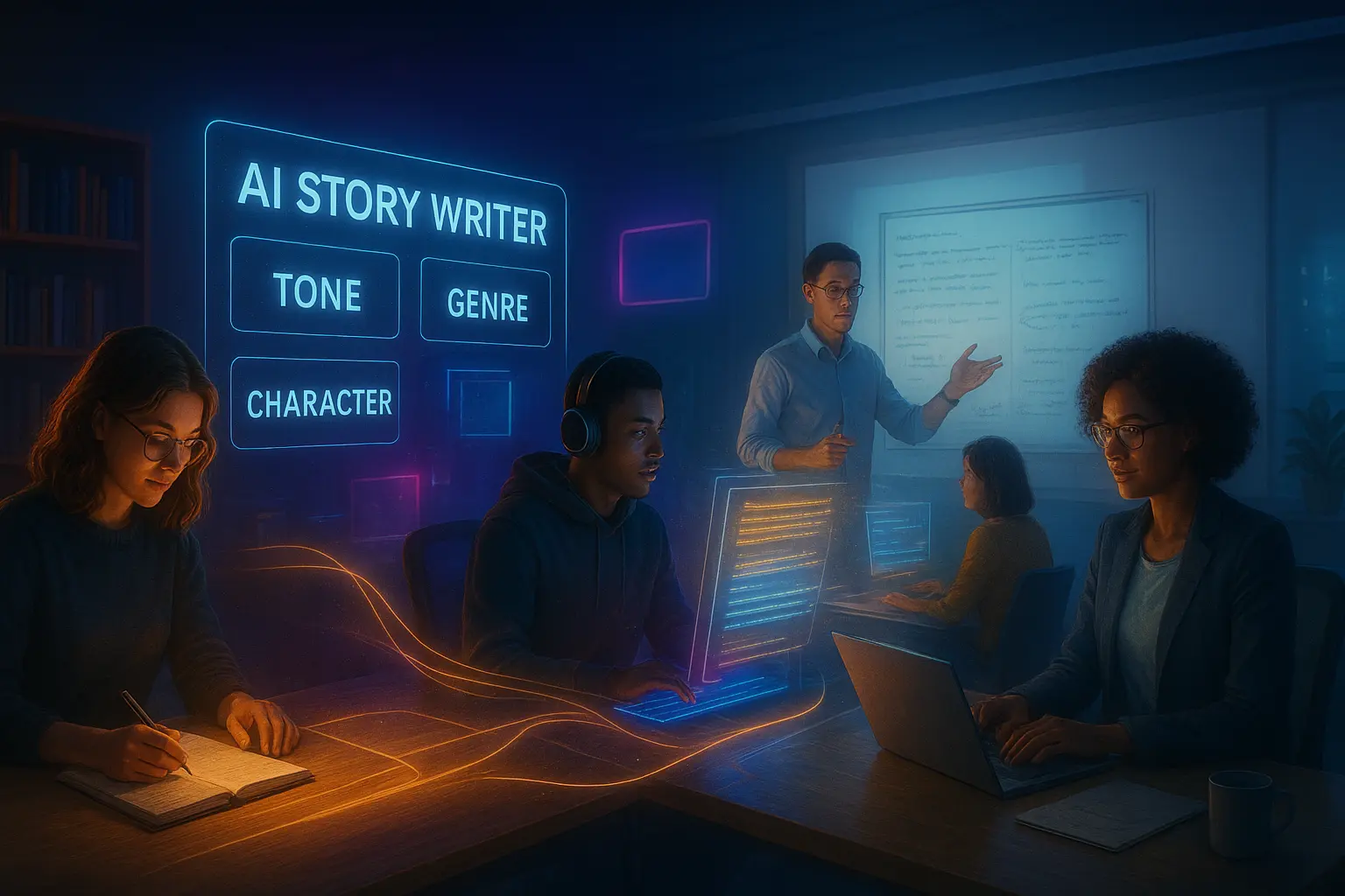Real-world applications of AI story writer no filter technology