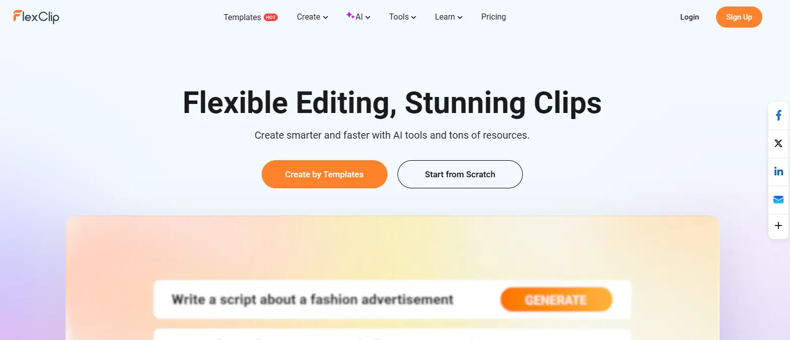 FlexClip: AI Video Creator & Editor for Every Creator