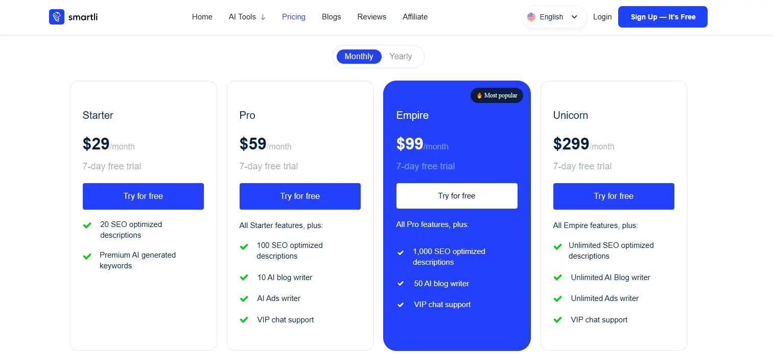 smartli price