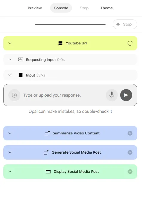 steps involve in opal app - Google Opal no-code AI app builder