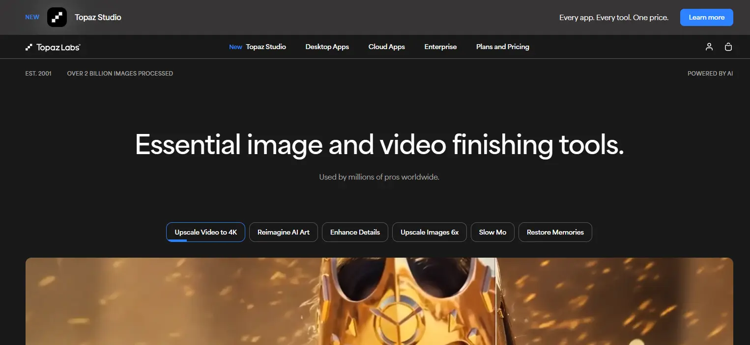 Topaz Video AI Video Enhancement Tools
