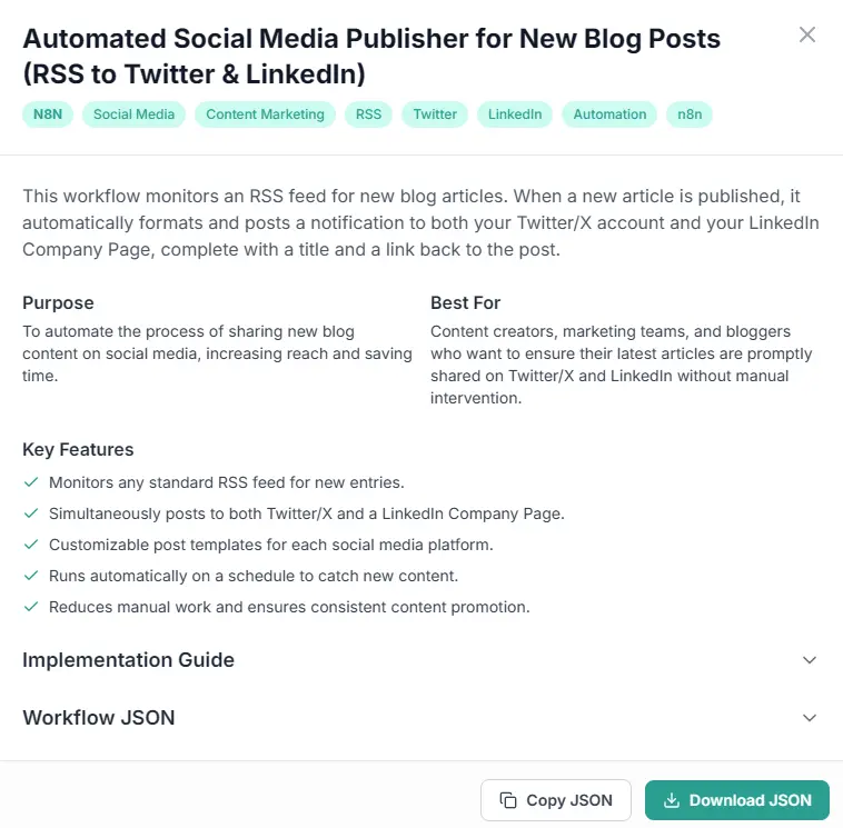 Example Workflow: From Input to Real Automation - Ai agent builder details workflow view 