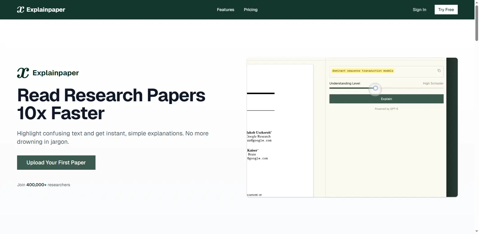 AI Tools for Students - Explainpaper