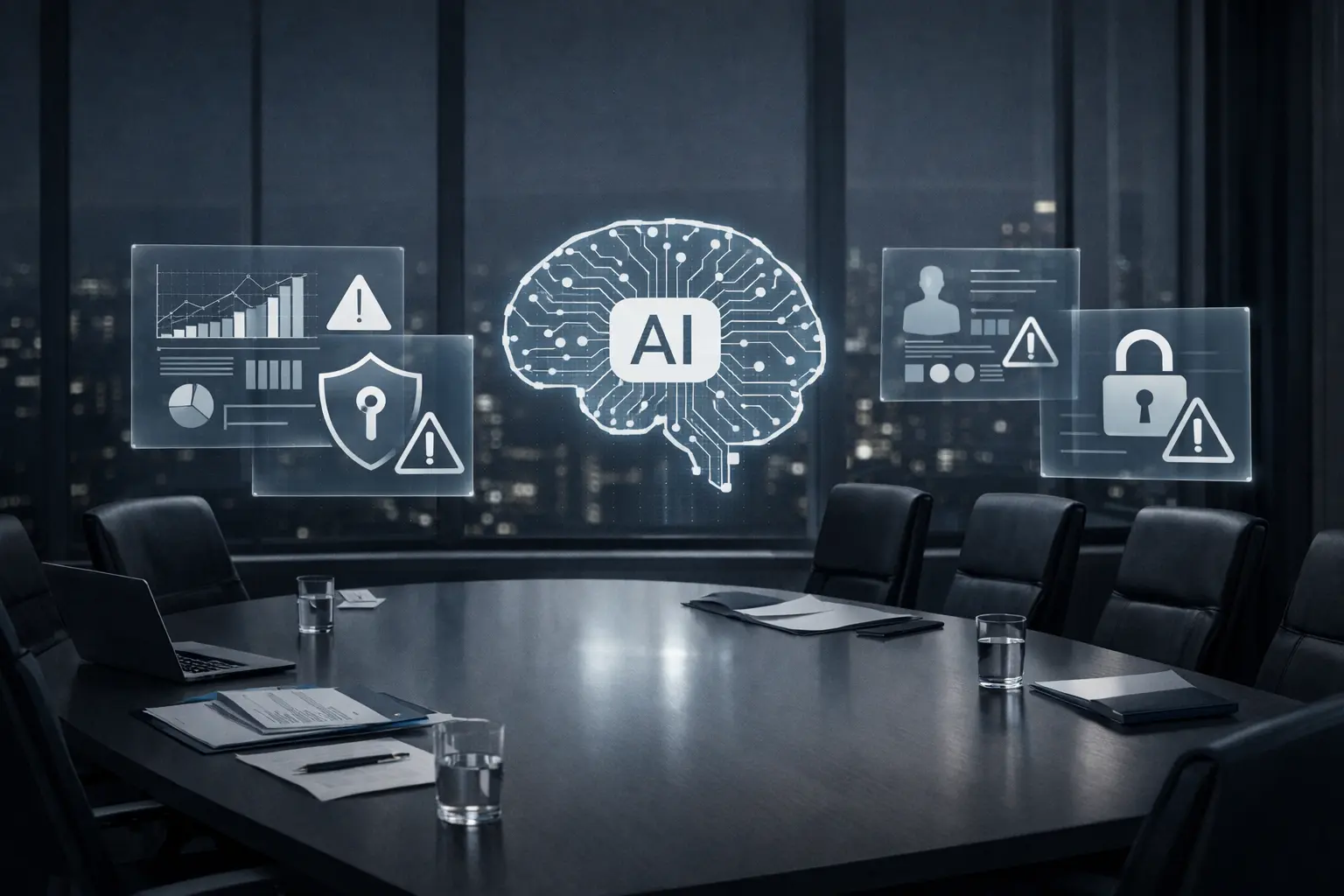 AI safety for business illustrated through secure enterprise systems and governance controls